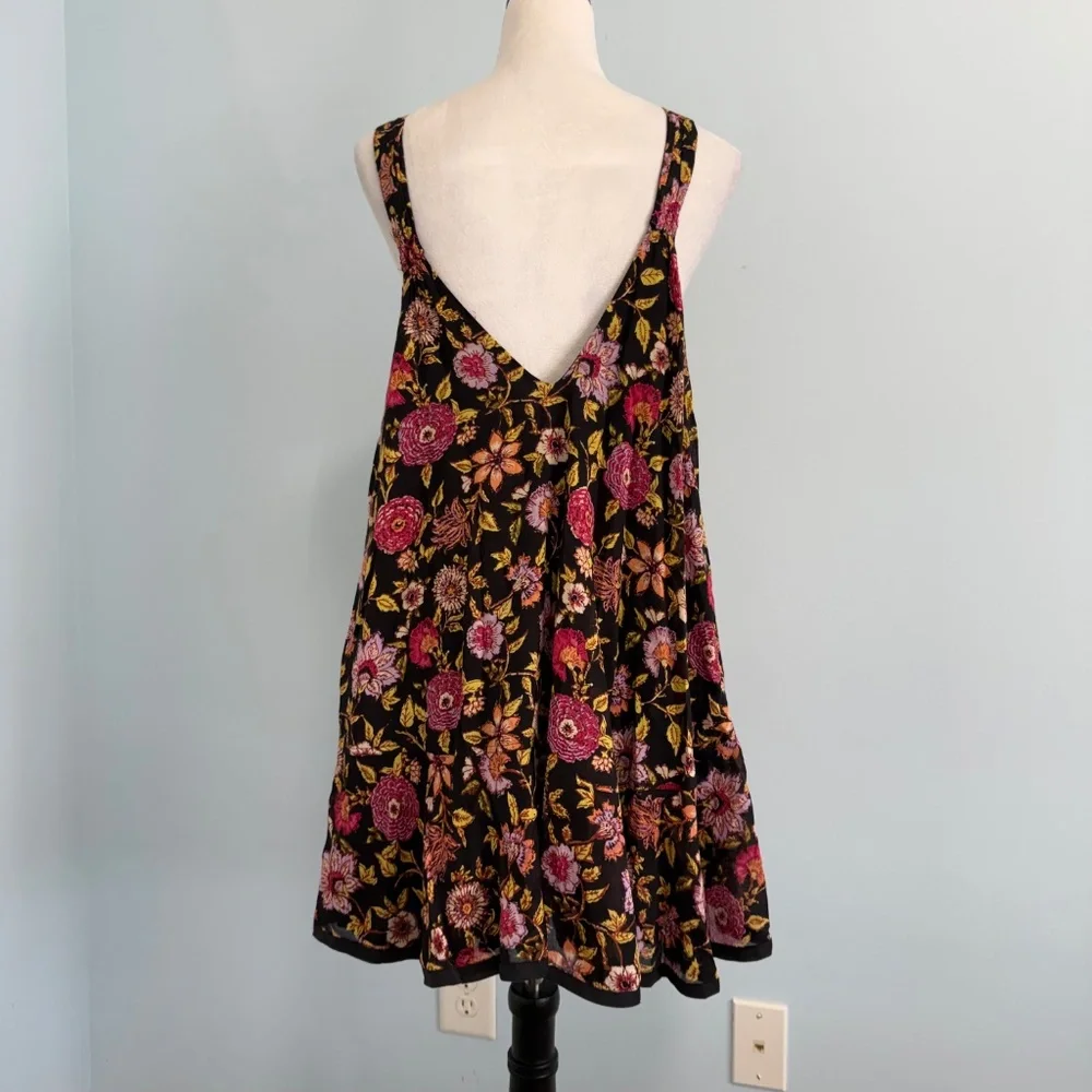 Free People Bohemian Floral Swing Dress Size XS‎